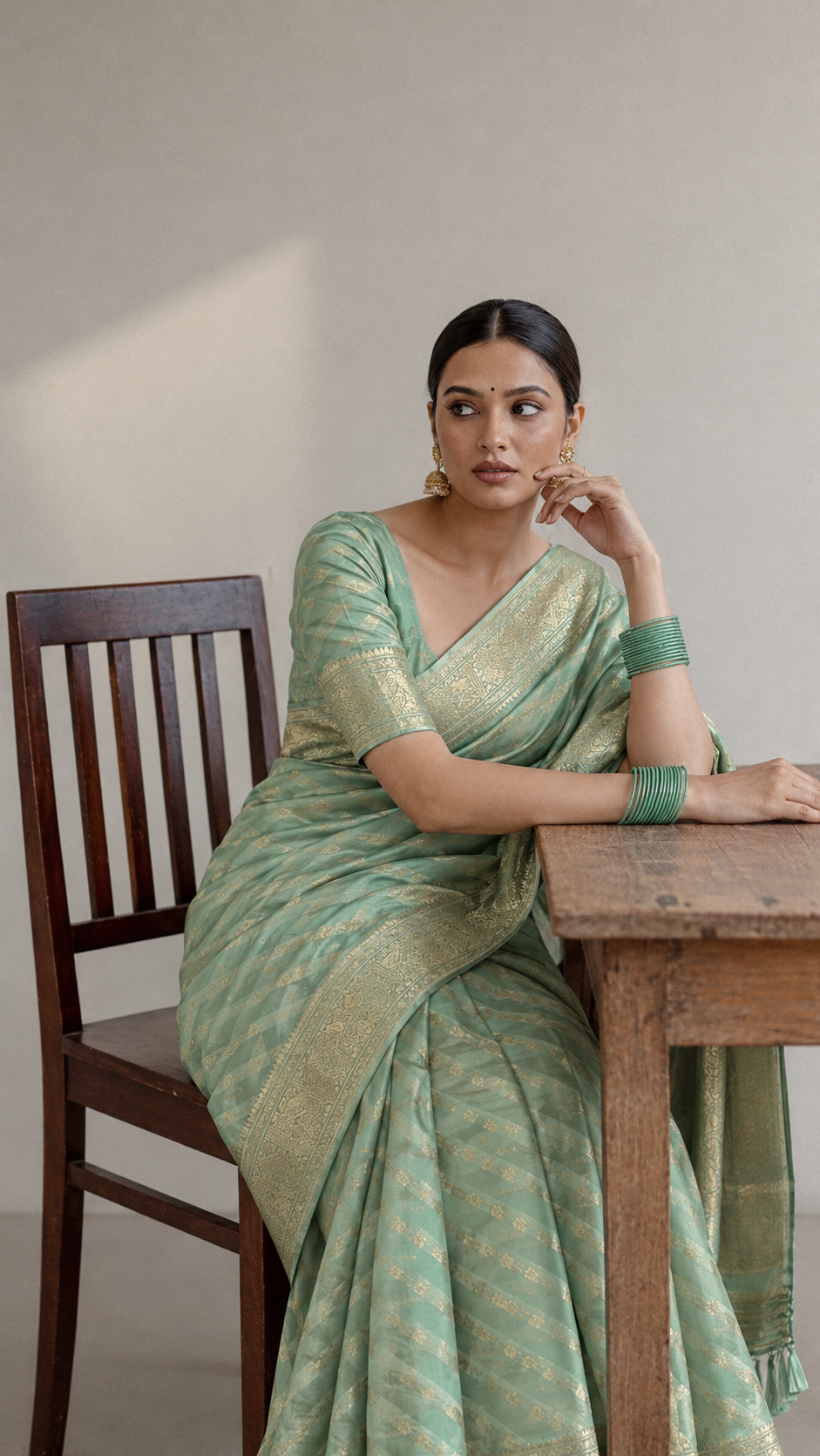 Madhavi Emerald Silk