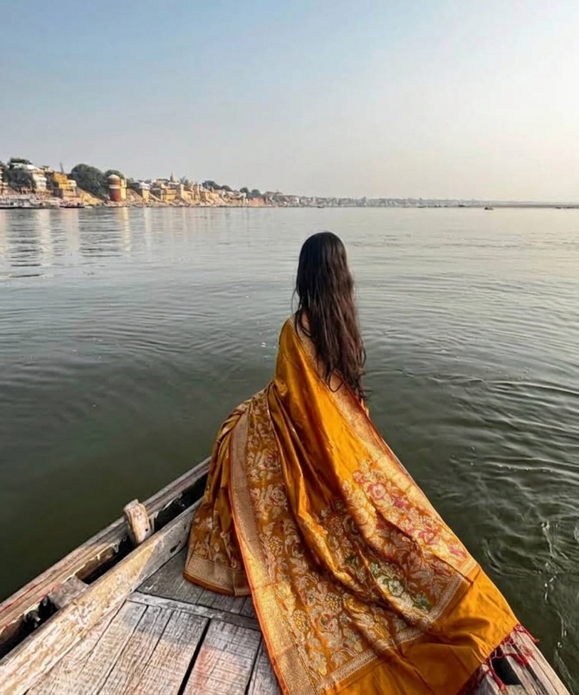 Banarasi Meenakari Silk Saree
