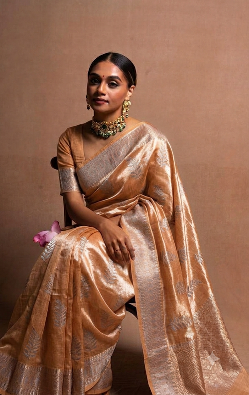 Banarasi Metallic Tissue Silk Saree.